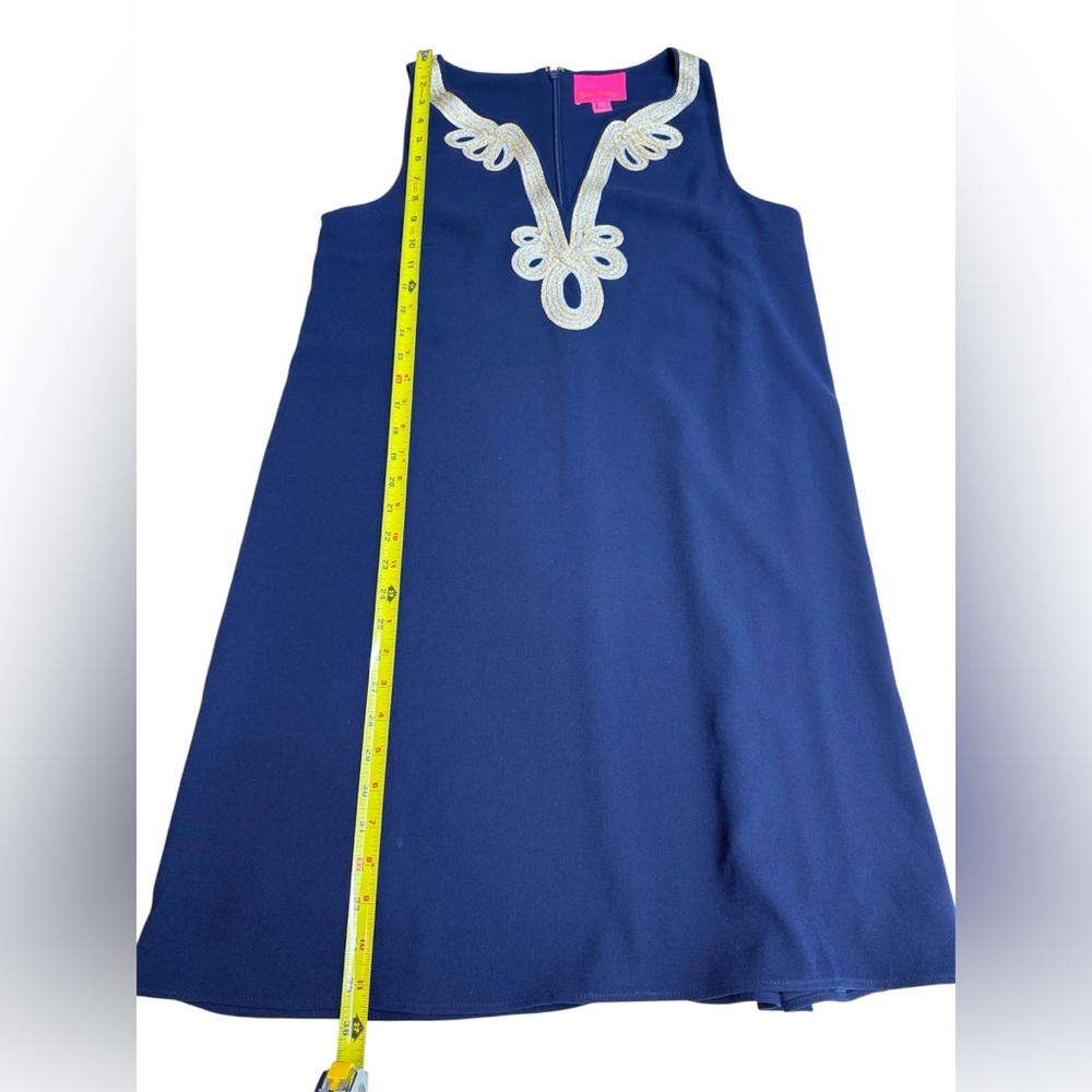 Lilly Pulitzer Cherlyn Soft Shift dress in True Navy size 8 - Picture 7 of 9
